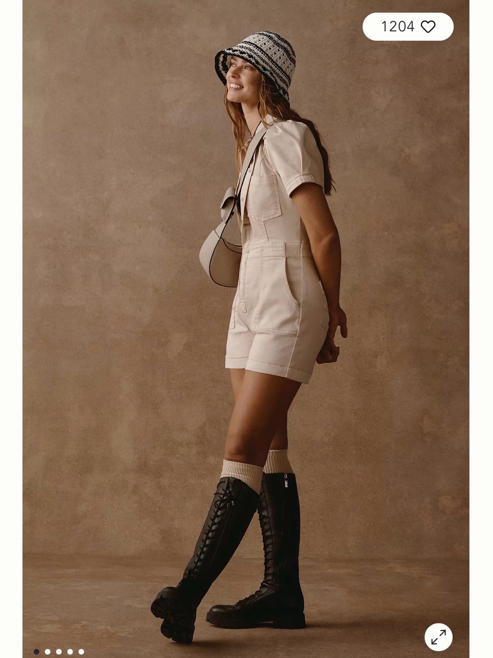 The Kit Utility Romper by Pilcro
